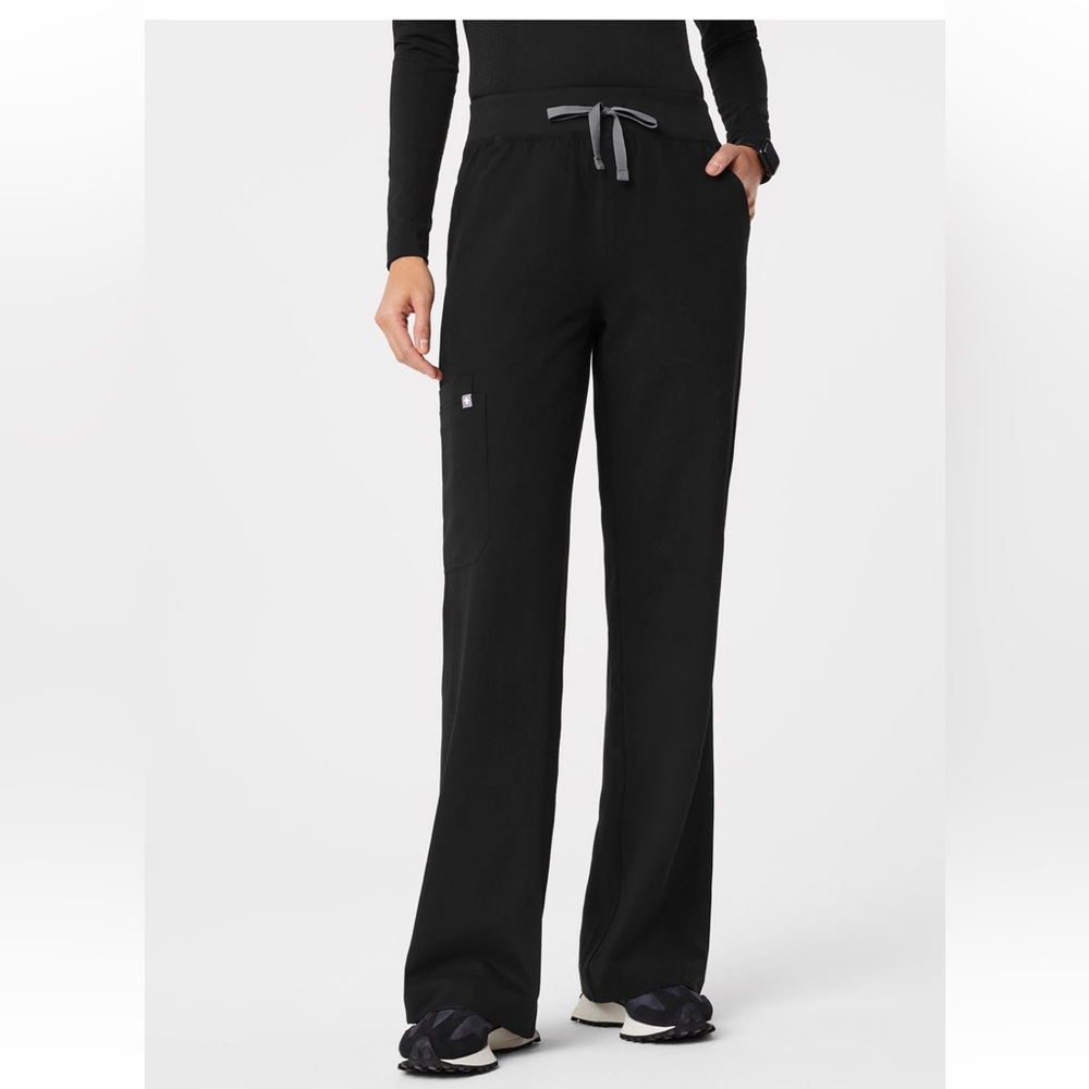 🩶 FIGS LIMITED EDITION High Waisted Isabel Wide Leg Scrub Pants! 🖤